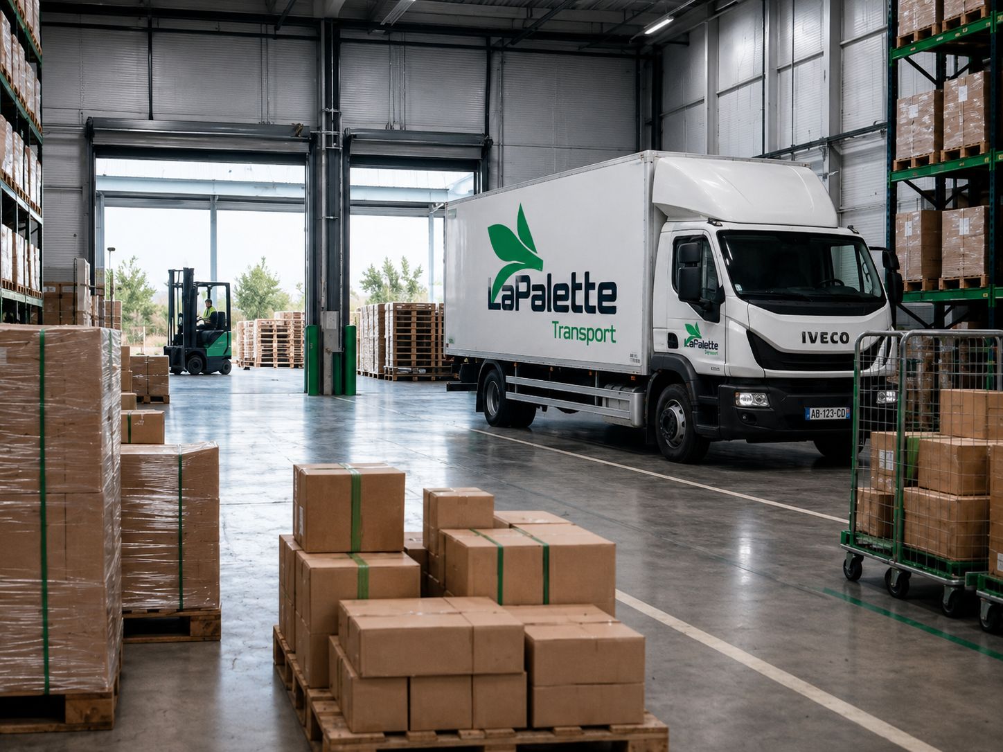 Camion LaPalette Transport en espace logistique